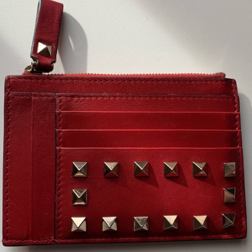 Authentic Valentino Garavani Red Cardholder